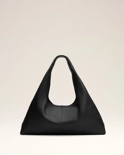 Ami Alexandre Mattiussi Etienne Leather Trapezoid Shoulder Bag In Black