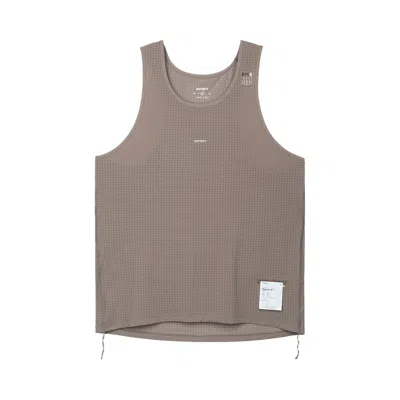 Pre-owned Satisfy Space-o Singlet 'falcon' | Brown | Men's Size M