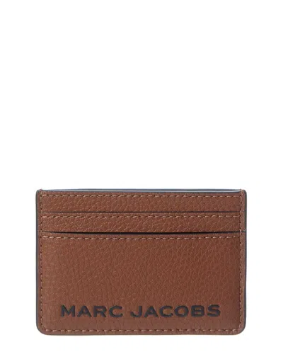 Marc Jacobs Bold Slg Leather Card Case In Brown