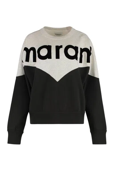 Isabel Marant Étoile Isabel Marant Etoile Houston Sweatshirt With Flocked Logo In Multi