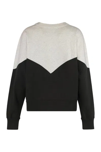Isabel Marant Étoile Isabel Marant Etoile Houston Sweatshirt With Flocked Logo In Multi