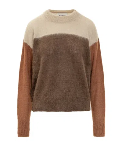 Isabel Marant Colour-block Long-sleeves Sweater In Multi