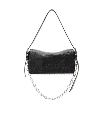 Alexander Wang Ricco Medium Flap Bag Crossbody Bags Black In Black