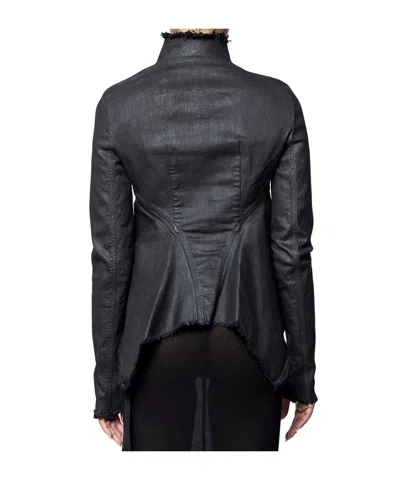 Rick Owens Drkshdw Asymmetrical Zip Jacket In Black