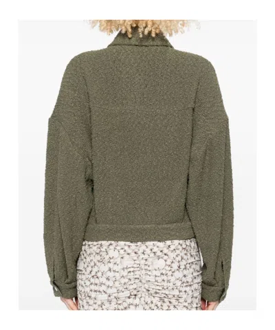 Iro Cotton Jacket Patch Pockets In Green