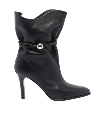 Isabel Marant Lolya Leather Boots In Black