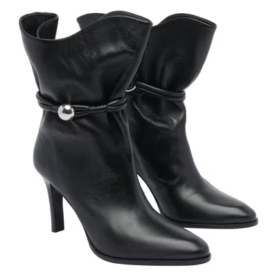 Isabel Marant Lolya Leather Boots In Black