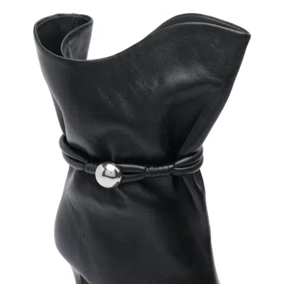 Isabel Marant Lolya Leather Boots In Black
