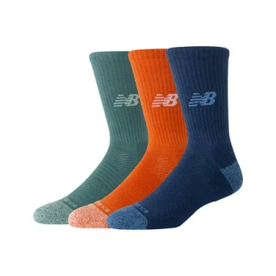New Balance Unisex Active Crew Socks 3 Pack In Pattern