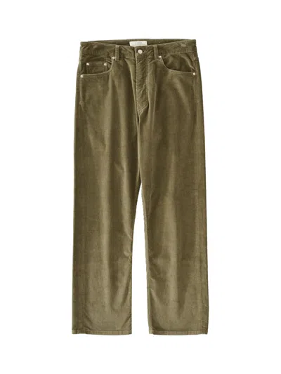 Studio Nicholson Men Riso Corduroy Pant Lichen In Green