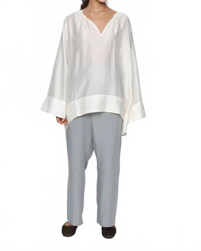 Marle Lottie Top Textured In Ivory In White