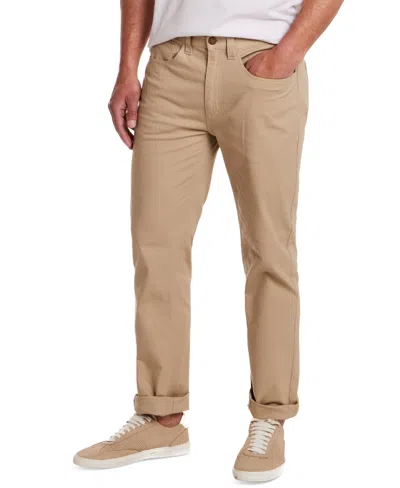 Weatherproof Vintage Men's Regular-fit Linen Blend Drawstring Pants In Brown