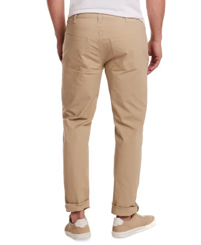 Weatherproof Vintage Men's Regular-fit Linen Blend Drawstring Pants In Brown