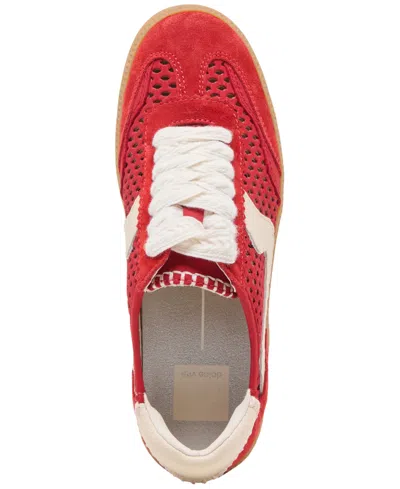 Dolce Vita Notice Stitch Sneakers In Red