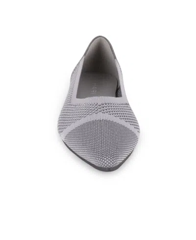 Tahari Women's Antigua Knit Slip-on Flats In Gray