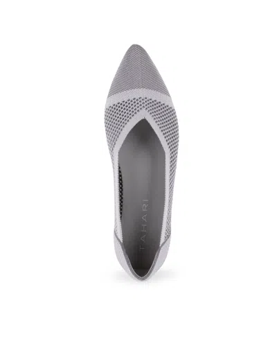 Tahari Women's Antigua Knit Slip-on Flats In Gray