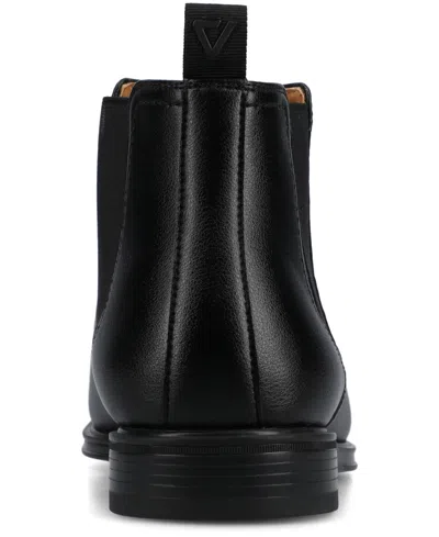 Vance Co. Mens Block Heel Chelsea Boots In Black