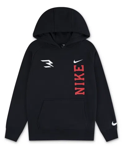 Nike 3brand By Russell Wilson Big Boys Long Sleeve Hoodie In Black