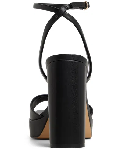 Aldo Women's Lothon Two-piece Platform Heeled Dress Sandals In Black