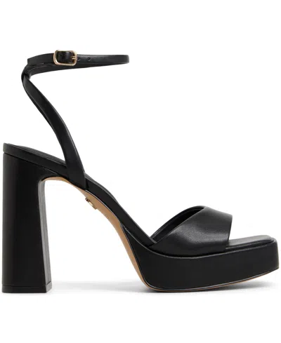 Aldo Women's Lothon Two-piece Platform Heeled Dress Sandals In Black
