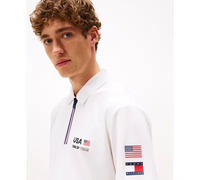 Tommy Hilfiger Tommy X Us Sailgp Team Tech Polo In Sand