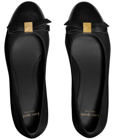 Kate Spade Women's Deco Bow Smooth Leather Ballet Pumps In Multi
