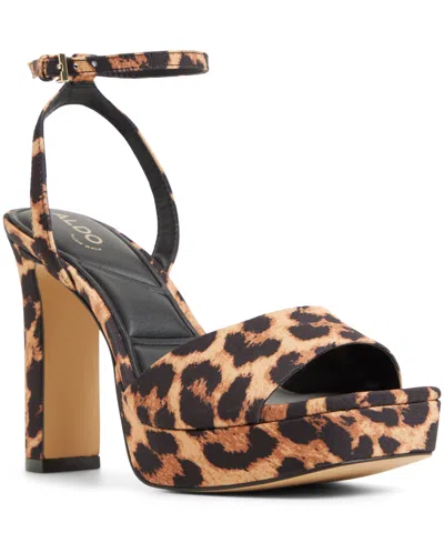 Aldo Chicgleam Ankle Strap Platform Sandal In Multi