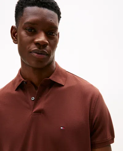Tommy Hilfiger Men's Cotton Classic Fit 1985 Polo In Brown