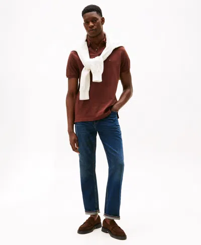 Tommy Hilfiger Men's Cotton Classic Fit 1985 Polo In Brown