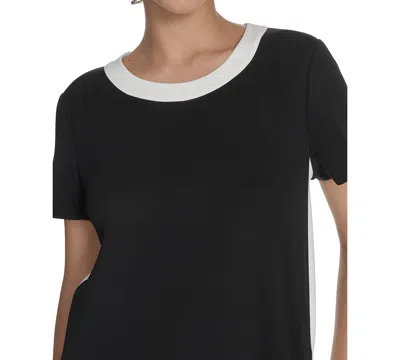 Tommy Hilfiger Women's Short-sleeve Scuba Crepe Shift Dress In Multi