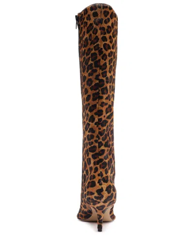 Arezzo Sasha Pointed Toe Knee High Boot In Multi