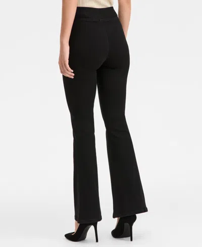 Inc International Concepts Womens High Rise Ponte Flare Hem Pants P Xs Xxl Created For Macys In Black