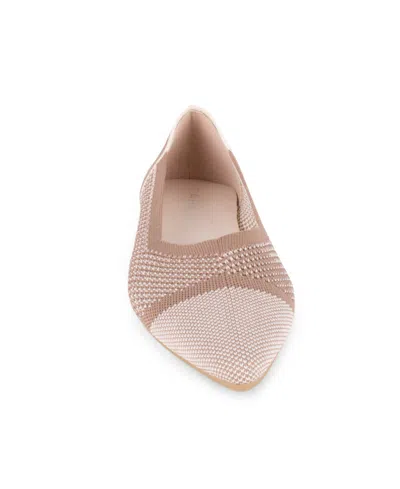 Tahari Women's Antigua Knit Slip-on Flats In Pink