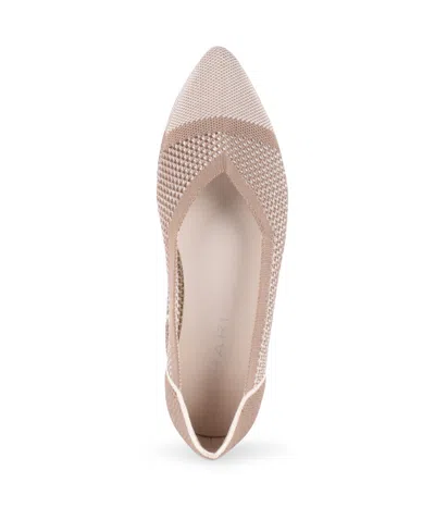Tahari Women's Antigua Knit Slip-on Flats In Pink