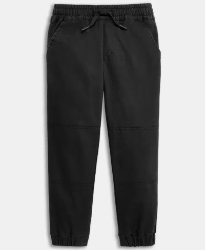 Epic Threads Toddler Boys Drawstring Twill Jogger Pants, Created For Macy's In Black