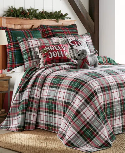 Levtex Spencer Plaid Reversible Bedspread, King/california King In Green
