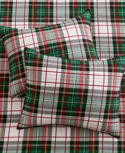 Levtex Spencer Plaid Reversible Bedspread, King/california King In Green