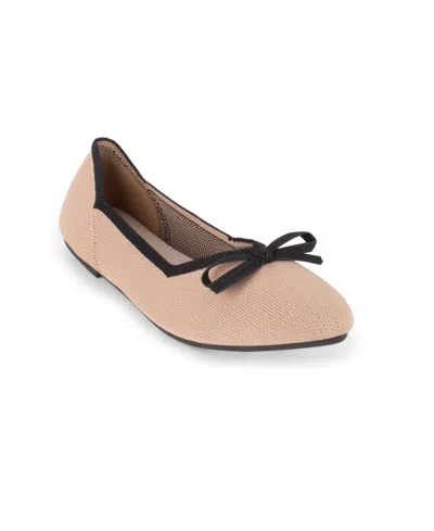 Tahari Women's Tortuga Knit Slip-on Flats In Neutral