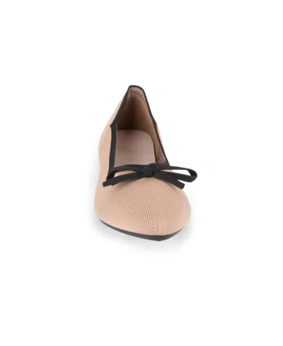 Tahari Women's Tortuga Knit Slip-on Flats In Neutral