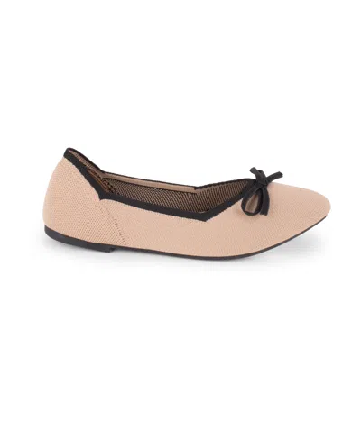 Tahari Women's Tortuga Knit Slip-on Flats In Neutral