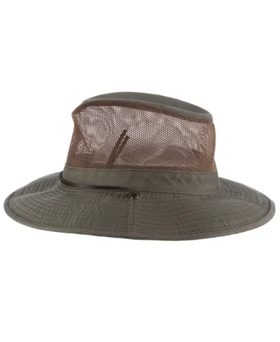 Dorfman Pacific Men's Mesh Safari Hat In Green