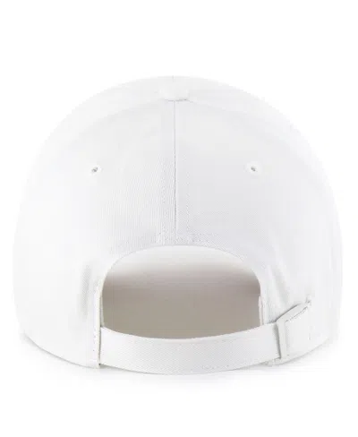 47 Brand Men's White West Virginia Mountaineers Contemporary Basics Foundation Clean Up Adjustable Hat In White