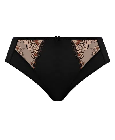 Elomi Women's Zarla High Leg Brief Underwear In Black