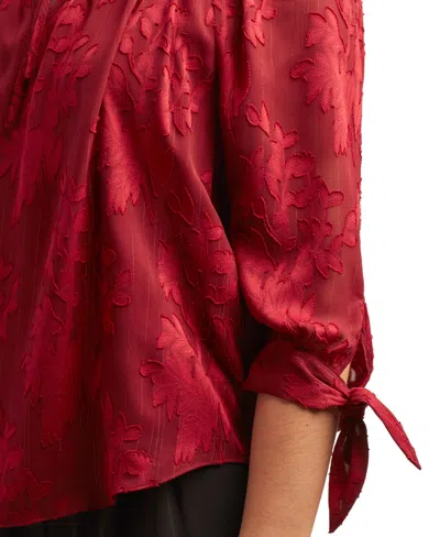 Bcx Juniors Yoryu Lurex Burnout Top In Red