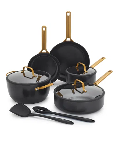 Greenpan Reserve Pro 10-piece Ceramic Nonstick Cookware Set In Black