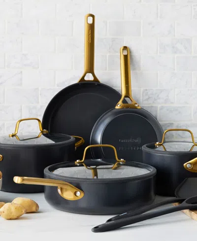 Greenpan Reserve Pro 10-piece Ceramic Nonstick Cookware Set In Black