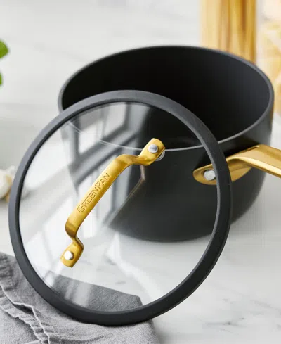 Greenpan Reserve Pro 10-piece Ceramic Nonstick Cookware Set In Black