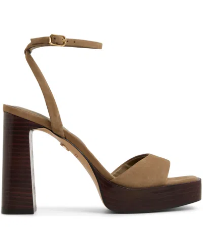 Aldo Lothon Platform Sandal In Animal Print