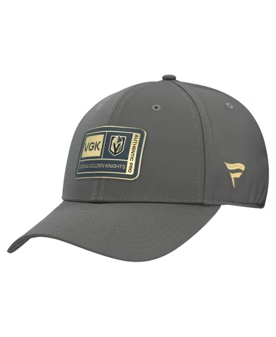 Fanatics Men's Gray Vegas Golden Knights Authentic Pro Training Camp Flex Hat In Gray