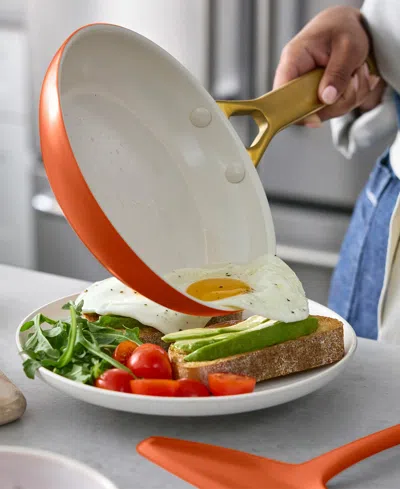 Greenpan Reserve Pro 10-piece Ceramic Nonstick Cookware Set In Orange